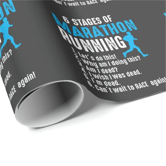 6 Fasen marathonloopbaan Cadeaupapier (Rol Hoek)