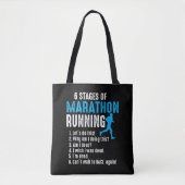 6 Fasen marathonloopbaan Tote Bag (Voorkant)