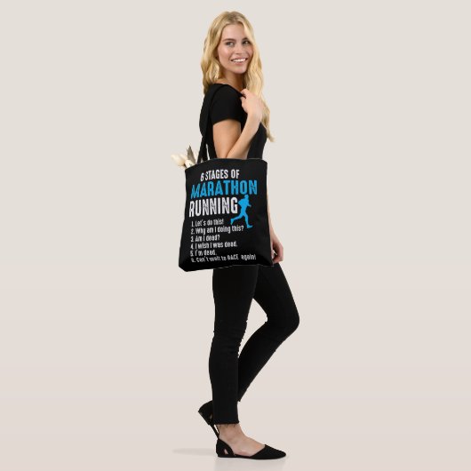 6 Fasen marathonloopbaan Tote Bag (Op model)