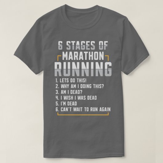 6 Fasen marathonloopster T-shirt (Design voorkant)