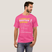 6 Fasen Van Hardlopen Bij Een Marathon Grappig T-shirt (Voorkant volledig)