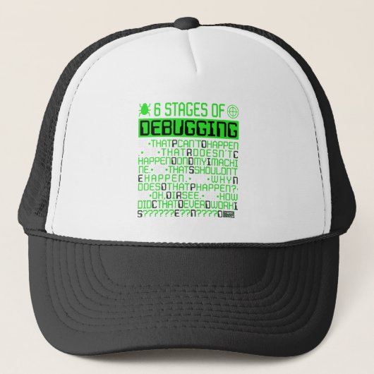 6 Fasen van het Zuiveren van het Debugger Programm Trucker Pet (Voorkant)