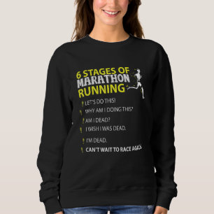 6 fasen van marathon die met deze raathon loopt trui