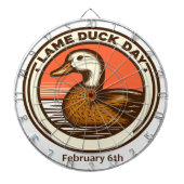 6 feb - Lame Duck Day Dartbord (Voorkant)