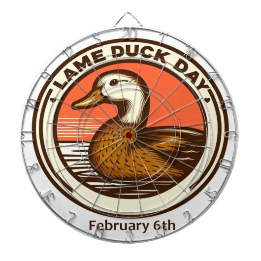 6 feb - Lame Duck Day Dartbord (Voorkant)