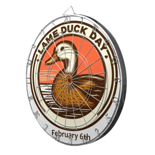 6 feb - Lame Duck Day Dartbord (Voorkant Rechts)