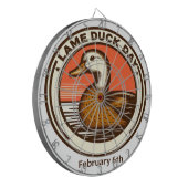 6 feb - Lame Duck Day Dartbord (Voorkant Links)