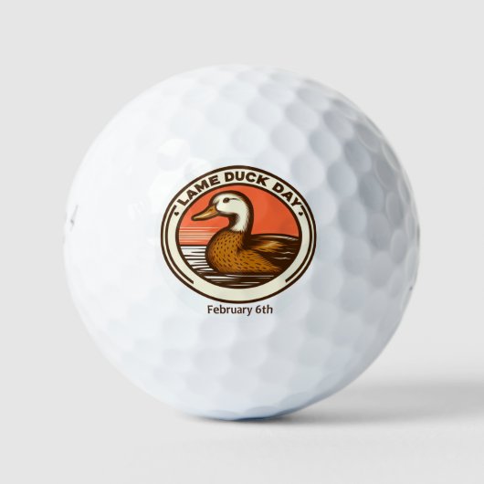 6 feb - Lame Duck Day Golfballen (Voorkant)