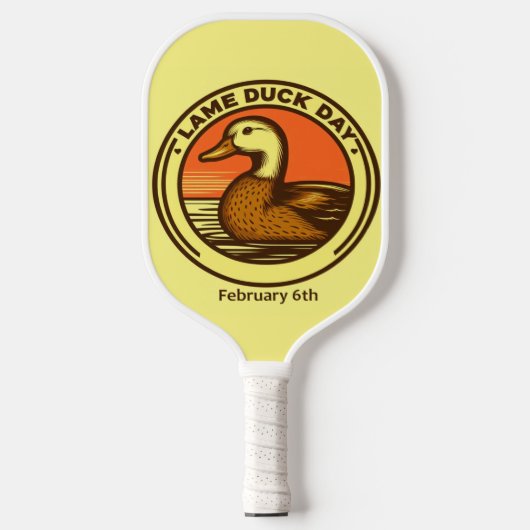 6 feb - Lame Duck Day Pickleball Paddle (Voorkant)
