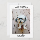 6 feet behalve, maar nog steeds in mijn hart - 1 F Feestdagenkaart (Voorkant)