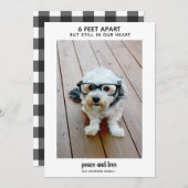 6 feet behalve, maar nog steeds in mijn hart - 1 F Feestdagenkaart (Voorkant / Achterkant)