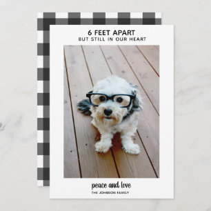 6 feet behalve, maar nog steeds in mijn hart - 1 F Feestdagenkaart