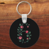 6 Floral 67 Rose Valentines Day Funny Love Matchin Sleutelhanger (Voorkant)