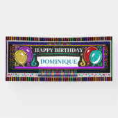 6 Foot Birthday Banner Happy (Horizontaal)