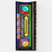 6 Foot Birthday Banner Happy (Verticaal)