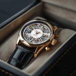 6 Foto aangepaste collage Horloge<br><div class="desc">Toon je favoriete foto's op dit prachtige gepersonaliseerde horloge. Voeg uw aangepaste tekst toe van een uniek ontwerp of cadeau voor uw partner,  grootouders,  afstudeerder,  enz.</div>