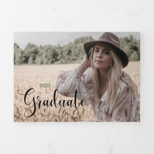 6 Foto Afstuderen Trifold Aankondiging (Cover)