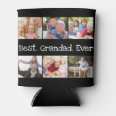 6 Foto: Best Grandad Ever Collage Black Can Co Blikjeskoeler (Voorkant)