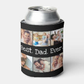 6 Foto: Best Pap Ever Collage Black en White Blikjeskoeler (Blikje Voorkant)