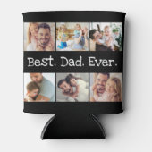 6 Foto: Best Pap Ever Collage Black en White Blikjeskoeler (Voorkant)