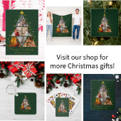 6 Foto Boom Vorm Kerst grootouder Fleece Deken