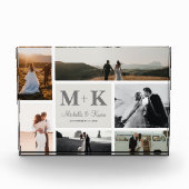 6 Foto bruiloft collage Passen getrouwd Fotoblok (Voorkant)