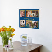 6 Foto Collage Aangepast Tekst Blauw Goud Folie Afdrukken (Laag (Keuken))