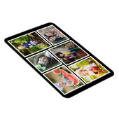 6 Foto Collage Black Creëer Uw eigen koelkast Magneet (Rechterzijde)