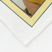 6 Foto Collage Cute Baby Pink Blue Granny Fleece Deken (Hoek)