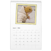 6 Foto Collage Cute Baby Pink Blue Granny Kalender (Mar 2026)