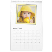 6 Foto Collage Cute Baby Pink Blue Granny Kalender (Feb 2026)