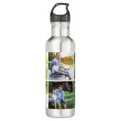 6 Foto Collage Dad vaders grootouders Waterfles (Voorkant)