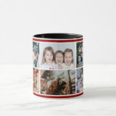 6 Foto Collage Foliage Red Kerstfamilie Mok (Midden)