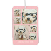 6 Foto Collage - funky zeshoek patroon roze Luchtverfrisser (Voorkant)