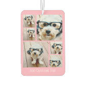 6 Foto Collage - funky zeshoek patroon roze Luchtverfrisser (Achterkant)