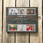 6 Foto Collage Gezegde Rustieke Familie Keepsake Imitatie Canvas Print<br><div class="desc">6 Foto Collage Gezegde rustieke familie Keepsake Canvas Print. Rustiek houten ontwerp met het familie-gezegde in wit script en familiefoto collage - voeg 6 favoriete familiefoto's toe en personaliseer het jaartal. U kunt de tekst aanpassen als u dat wilt. Het is een leuk en leuk aandenken voor je familie. TIP:...</div>