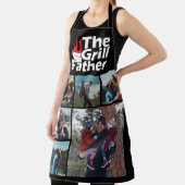6 Foto Collage Grappige The Grillfather BBQ Schort (Insitu)