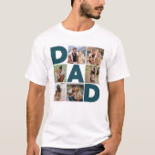 6 Foto Collage Happy Vaderdag Pap T-shirt (Voorkant)