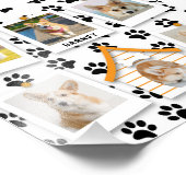 6 foto collage hondenhok naam foto vergroting afdruk (Hoek)