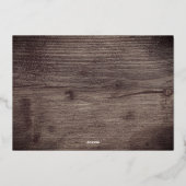 6 Foto Collage Hout Prettig Joolig Gelukkig Kerstm Folie Feestdagenkaart (Achterkant)