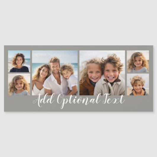 6 Foto Collage - kan kleur wijzigen (Voorkant)