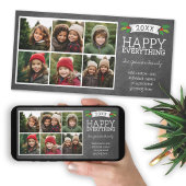 6 Foto-collage - kerstbord Feestdagenkaart