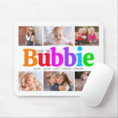 6 Foto Collage Love You Bubbie Kleurrijk Modern Muismat (Met muis)