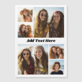 6 Foto Collage Met Tekst - Koelkastmagneet (Voorkant)