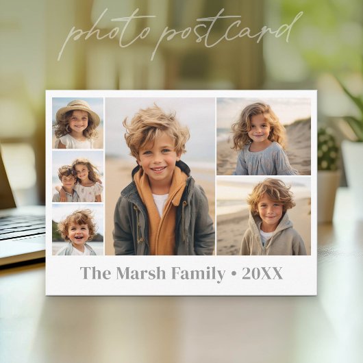 6 foto collage met witte achtergrond briefkaart