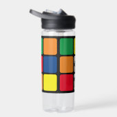 6 foto collage moderne kubus rood blauw groen geel waterfles (Rechts)