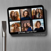 6 Foto Collage Optionele tekst -- CAN Bewerk Kleur Magneet