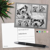 6 Foto Collage optionele tekst — KAN Grijs bewerke Briefkaart