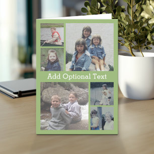 6 Foto Collage optionele tekst — KAN groen bewerke Kaart