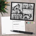 6 Foto Collage optionele tekst — KAN Kleur bewerke Briefkaart<br><div class="desc">Voeg je favoriete foto's toe aan deze leuke sjabloon. U kunt vierkante foto's of om het even welke foto's voor dit net gebruiken.</div>